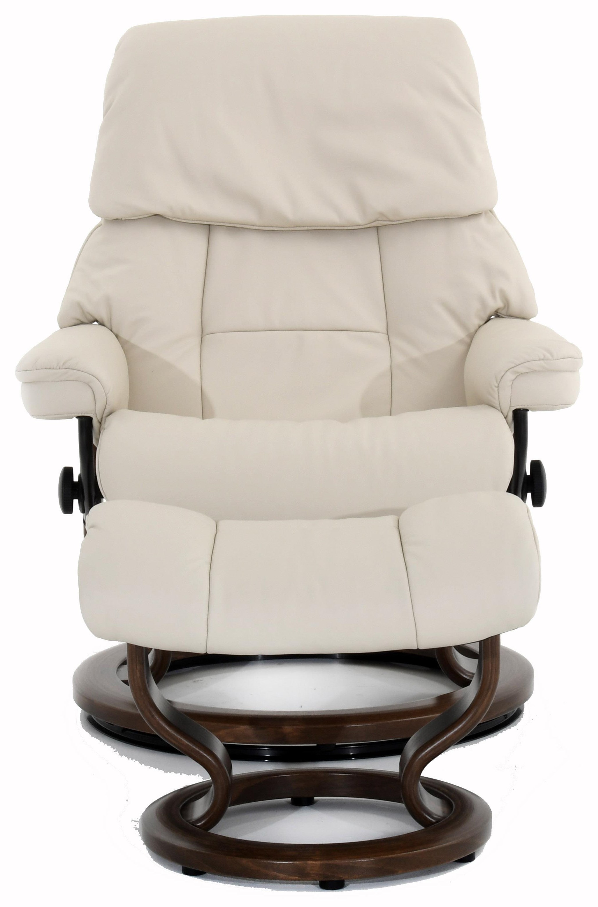 Stressless Stressless Ruby RUBYMDCL Medium Classic Reclining Chair and Ottoman Baer's